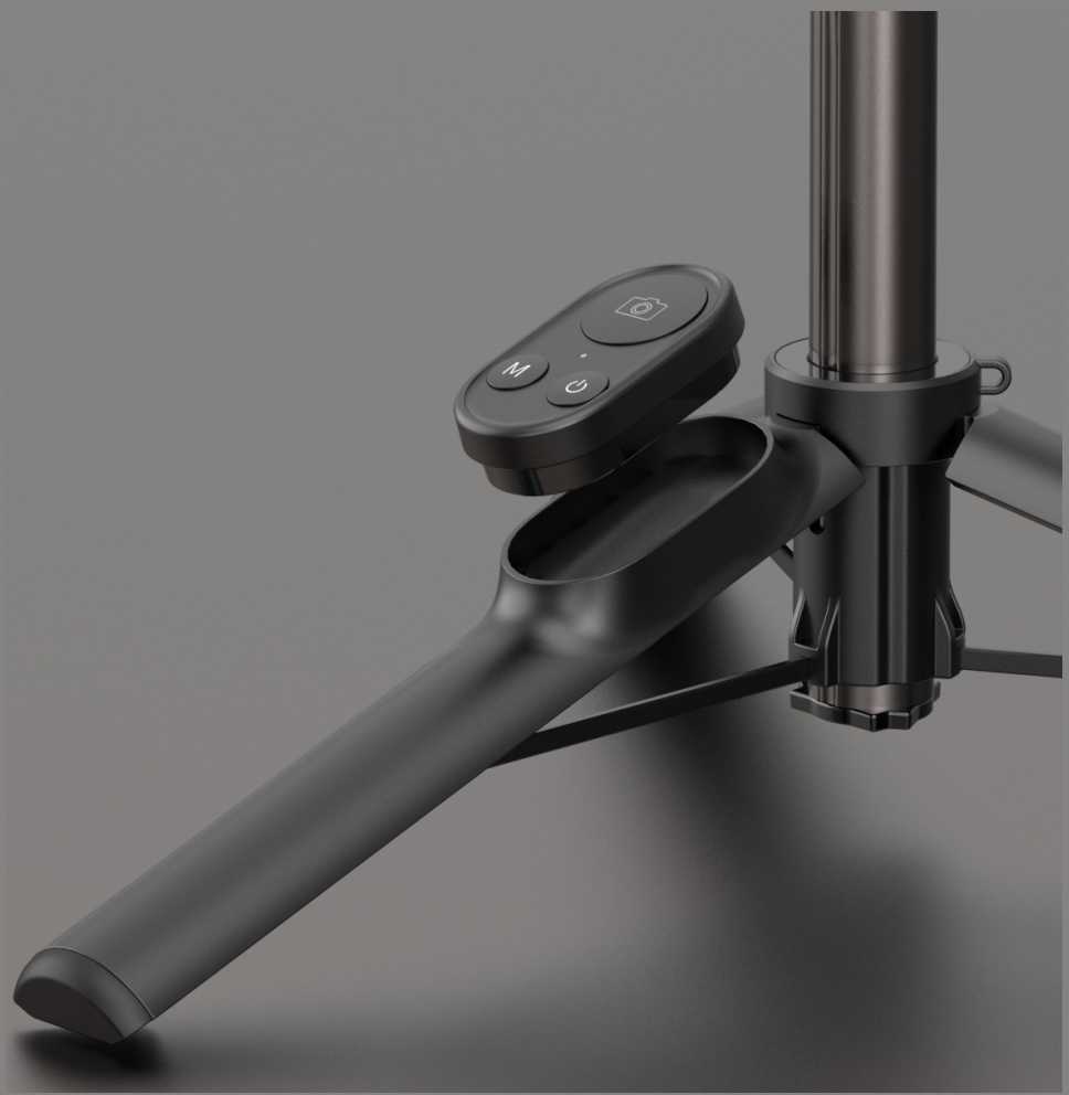 Selfie Stick Gimbal Araree Pod Gimbal 1X Tripod juoda