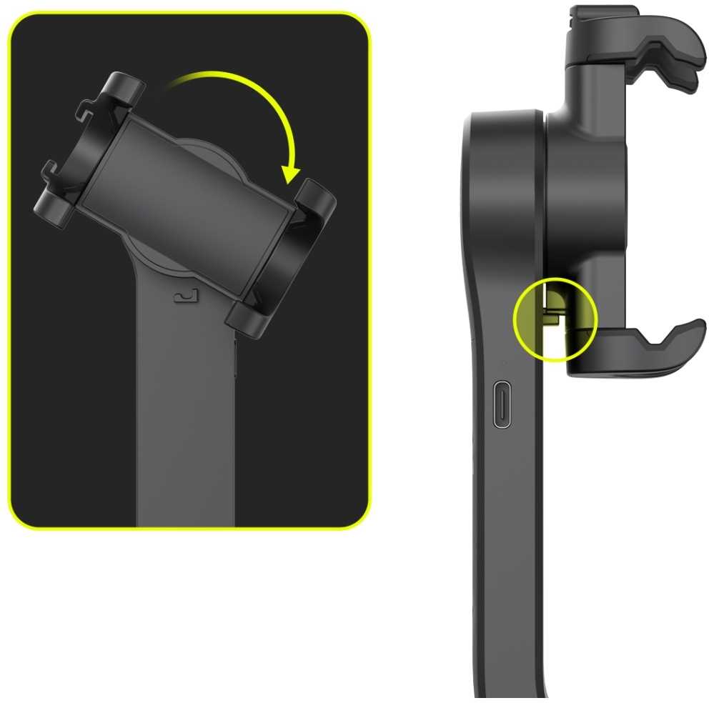 Selfie Stick Gimbal Araree Pod Gimbal 1X Tripod juoda