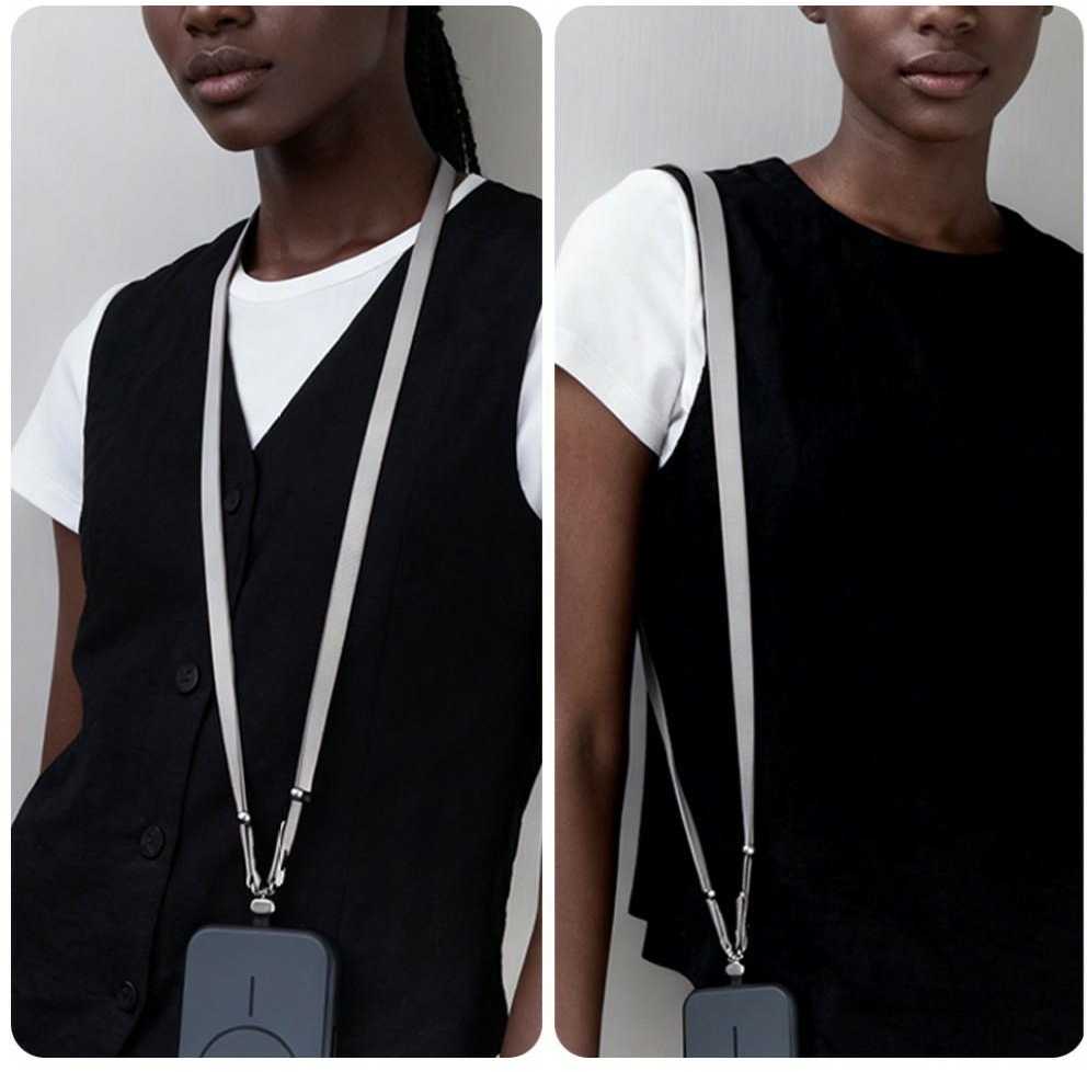Phone lanyard Usams ZB360 1.08–2.08m oranžinis