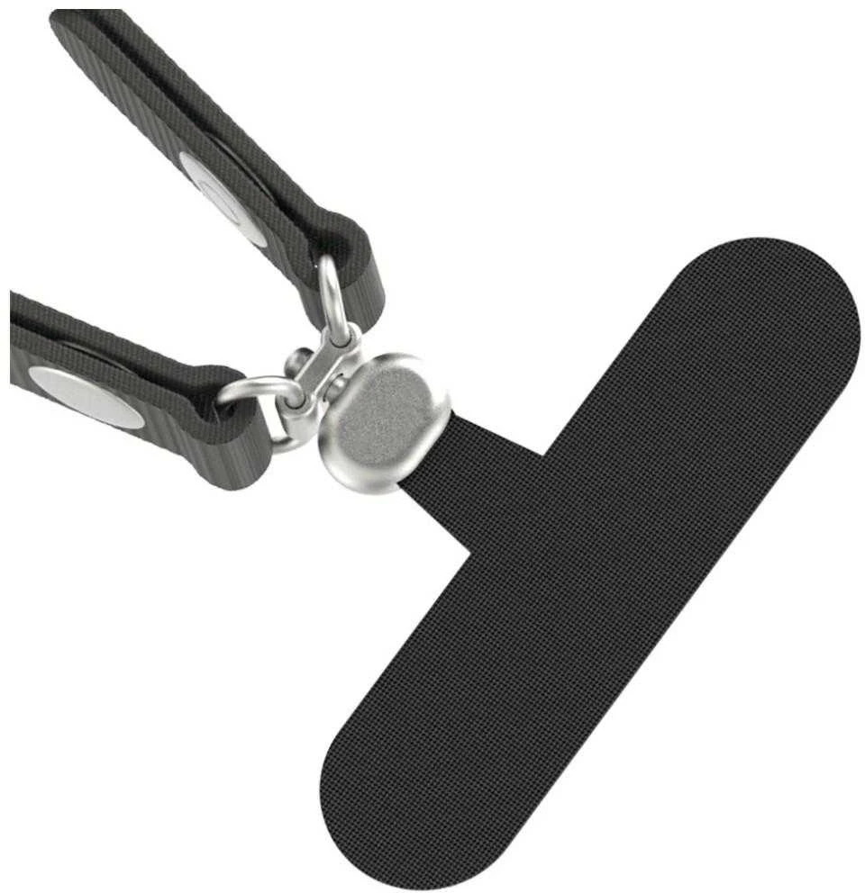 Phone lanyard Usams ZB360 1.08–2.08m juodos spalvos