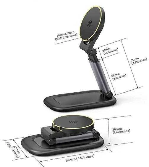 SODI Magnetic Stand BM-310 juodos spalvos MagSafe