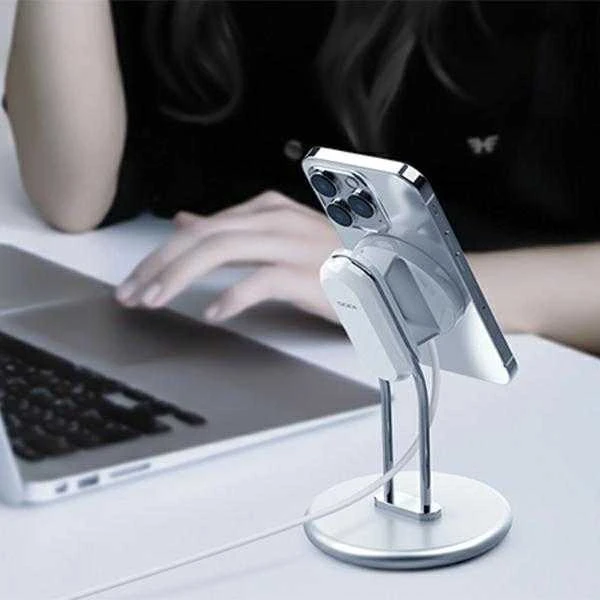 SODI Phone Stand SIM-300 sidabro spalvos MagSafe
