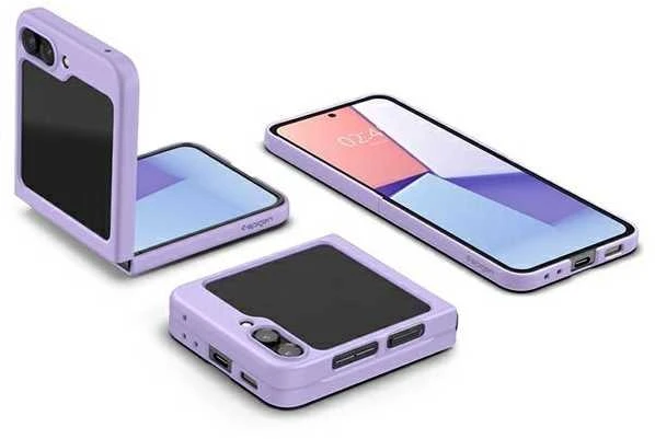 Dėklas Spigen Air Skin, rose violetinė – Samsung Galaxy Z Flip5