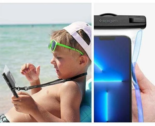 Spigen Aqua Shield A601 vandeniui atsparus dėklas IPX8 – skaidrus