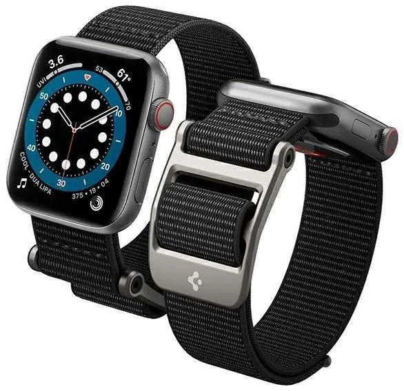 Išmaniojo laikrodžio Apple 4/5/6/7/SE dirželis, Juodos spalvos, 44/45mm