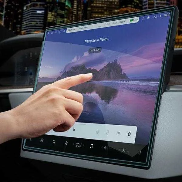 TEMPERED GLASS Spigen GLAS.TR "EZ FIT" TESLA MODEL X 2022 / MODEL S 2021 Juodas