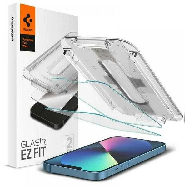 Apsauginis stiklas for iPhone 13 / 13 Pro / 14 with Spigen Glas.tR EZ FIT applicator (2 pcs.)