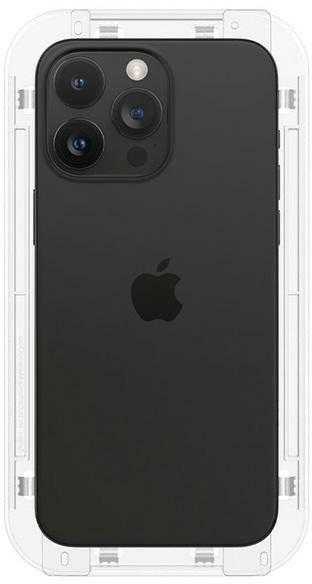 Stiklinis dėklas + Spigen Glas.tR EZ Fit 1-Pack aplikatorius, skirtas iPhone 15 Pro Max