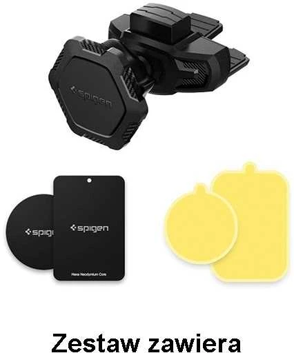 Spigen Magnetinis CD laikiklis automobiliui QS24 Juodas