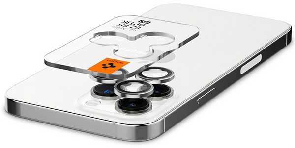 Spigen Optik.Tr Camera iPhone 14 Pro/14 Pro Max EZ FIT Lens 2vnt../2pcs sidabrinė/sidabrinis AGL05599