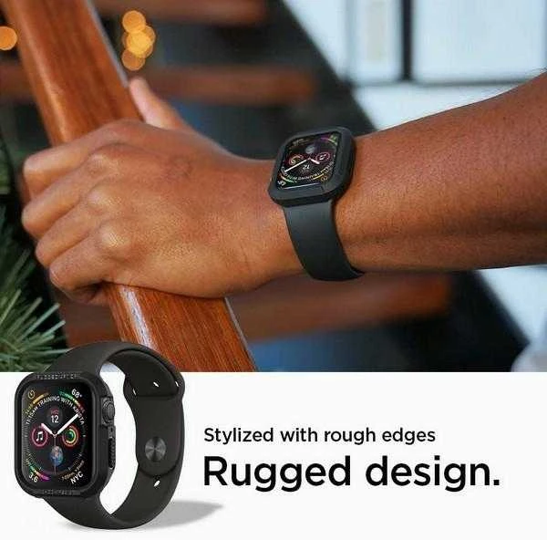 Išmaniojo laikrodžio Apple 4 ekrano rėmelis, Juodos spalvos, 44mm