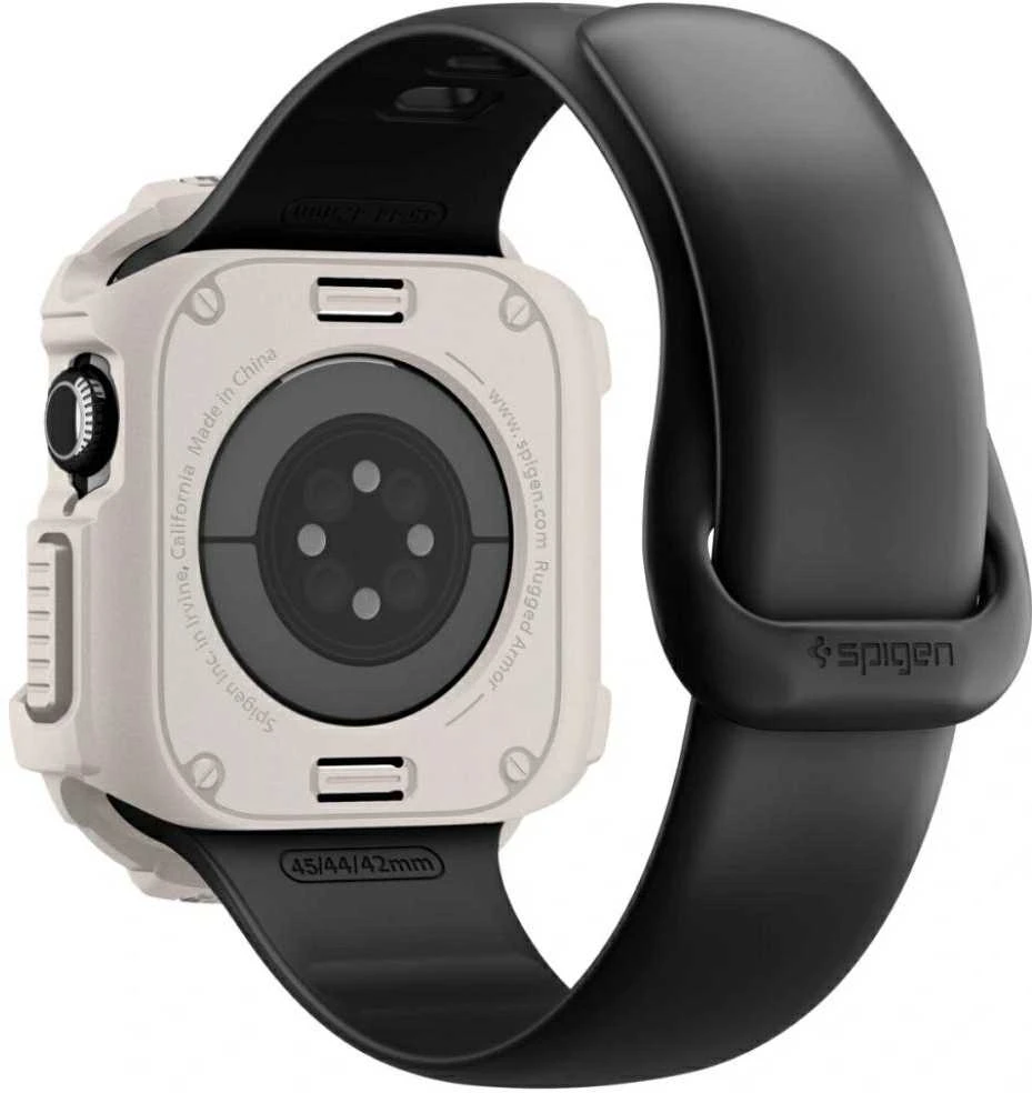 Spigen Rugged Armor dėklas skirtas Apple Watch 42mm – rusvai gelsvas