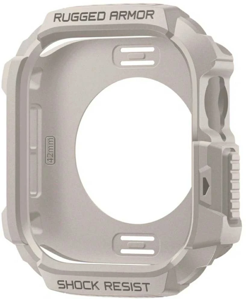 Spigen Rugged Armor dėklas skirtas Apple Watch 42mm – rusvai gelsvas