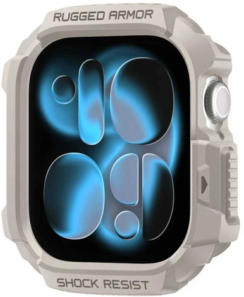 Spigen Rugged Armor dėklas skirtas Apple Watch 42mm – rusvai gelsvas