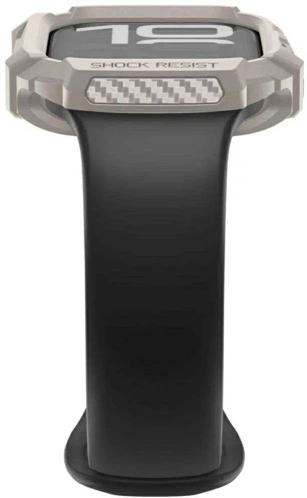 Spigen Rugged Armor dėklas skirtas Apple Watch 42mm – rusvai gelsvas