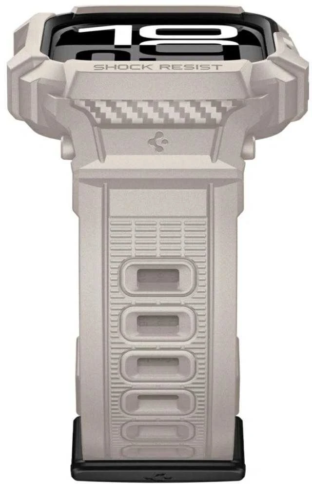 Spigen Rugged Armor Pro apyrankė skirta Apple Watch 42mm – rusvai gelsvas