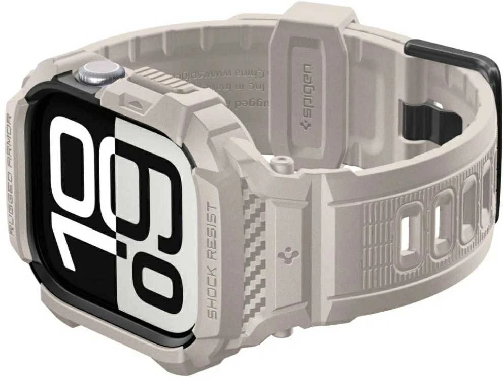 Spigen Rugged Armor Pro apyrankė skirta Apple Watch 42mm – rusvai gelsvas