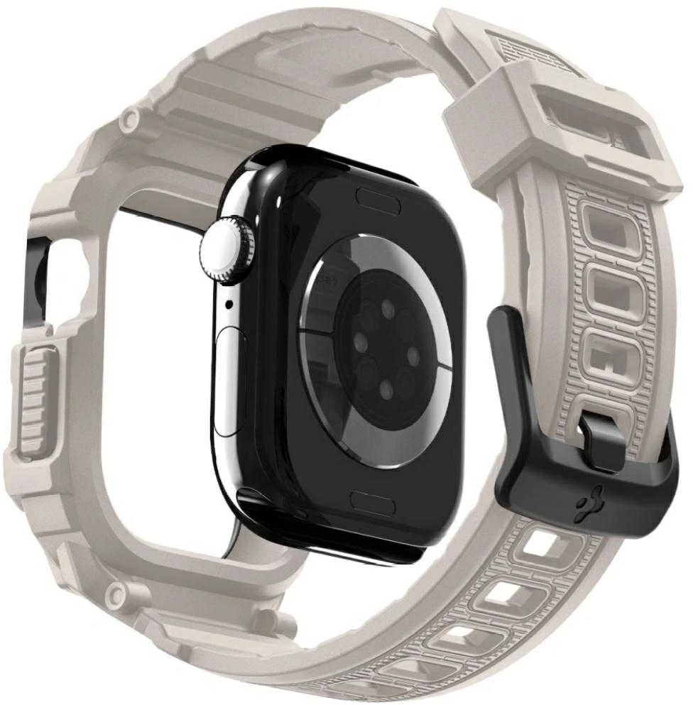 Spigen Rugged Armor Pro apyrankė skirta Apple Watch 42mm – rusvai gelsvas