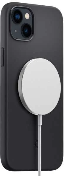 Spigen dėklas Silicone Fit Mag Magsafe iPhone 14 Plus 6,7 juodas