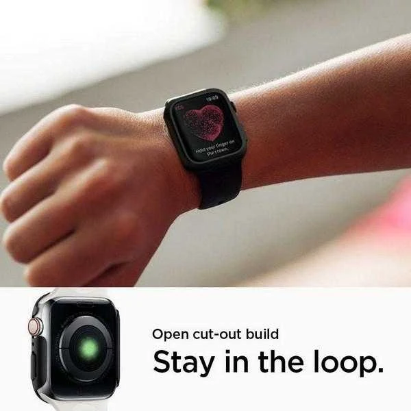 Išmaniojo laikrodžio Apple 4 ekrano rėmelis, Juodos spalvos, 44mm