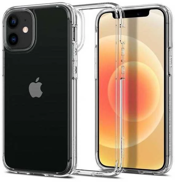 Spigen Ultra Hybrid dėklas skirtas Apple iPhone 12 Mini, spalva - Crystal Clear