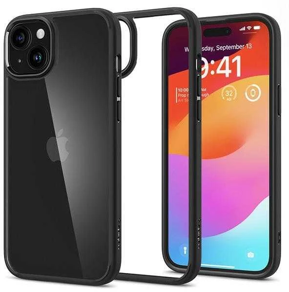 Spigen Ultra Hybrid dėklas skirtas Apple iPhone 15 Plus, spalva - Matte Black