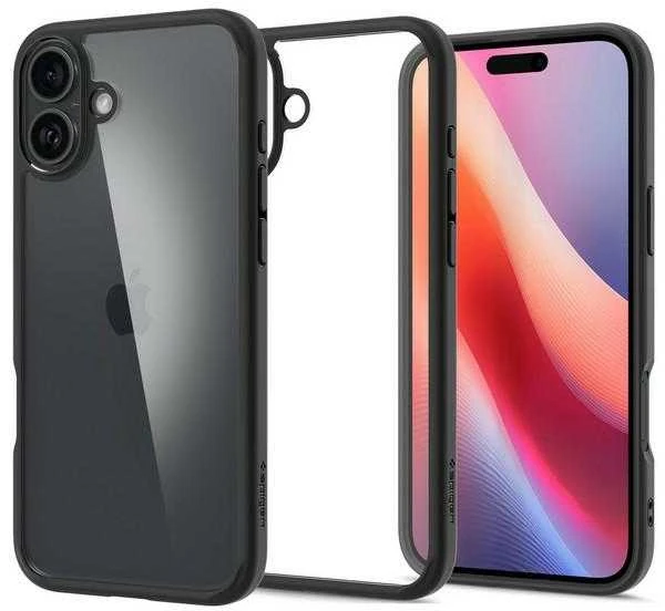 Dėklas Spigen Ultra Hybrid Apple iPhone 16 Plus 6.7″ matte juodos spalvos ACS08072
