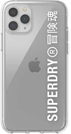 Dėklas SUPERDRY SNAP CASE CLEAR IPHONE 11 PRO MAX TRANSPARENT / Baltas