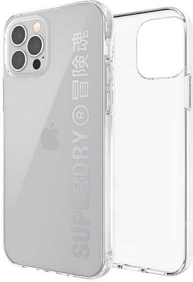 Dėklas SUPERDRY SNAP CASE CLEAR IPHONE12/12 PRO TRANSPARENT / Sidabrinis