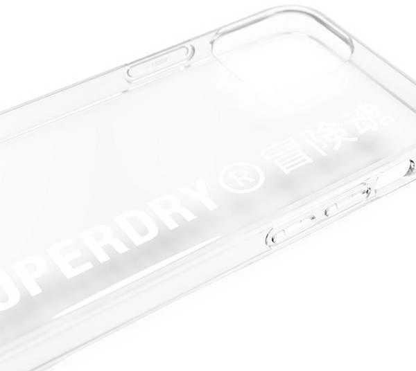SuperDry Snap Apple iPhone 12 mini Skaidrus dėklas telefonui baltos spalvos 42593