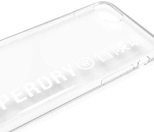 Dėklas SUPERDRY SNAP CASE CLEAR IPHONE 6/6S/7/8/SE TRANSPARENT / Baltas