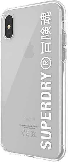 Dėklas SUPERDRY SNAP CASE CLEAR IPHONE X/XS TRANSPARENT / Baltas
