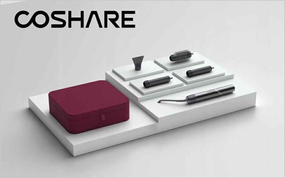 Suszarko-Plaukų suktuvas COSHARE InStyle 4w1 HS30E grafito