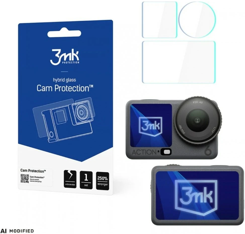 3Mk apsauga 3mk kameros apsauginis stiklas, skirtas DJI Osmo Action 6