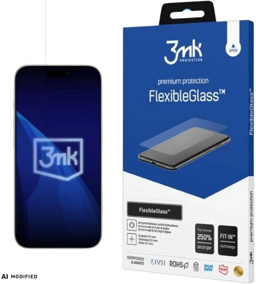 Szkło hybrydowe 3MK FlexibleGlass do iPhone 17 3 vnt.