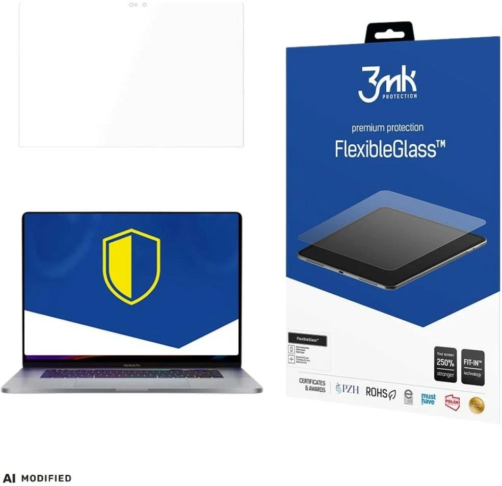 3mk FlexibleGlass™ hibridinis stiklas, skirtas MacBook Pro 13" M1/M2