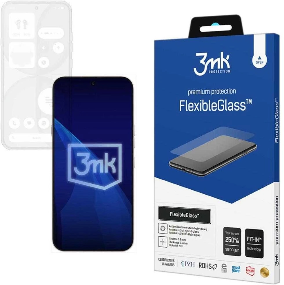 3Mk apsaugantis telefonas be apsaugos (4a) - 3mk FlexibleGlass
