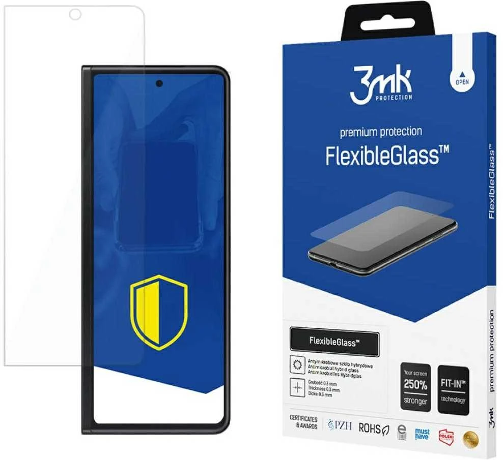 Apsauginis stiklas 3mk FlexibleGlass skirta Samsung Galaxy Z Fold 3 5G (front)