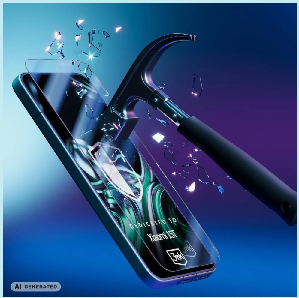3mk „FlexibleGlass“ hibridinis stiklas, skirtas „Xiaomi 15T 5G“