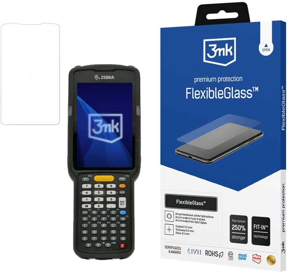 3Mk apsauga „Zebra MC3300“ – 3mk lankstus stiklas