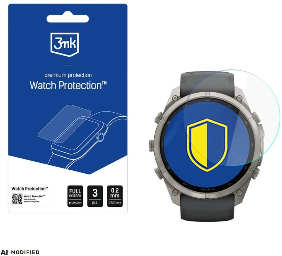 Szkło hybrydowe 3MK FlexibleGlass Watch do Garmin Fenix 9 Pro 51mm