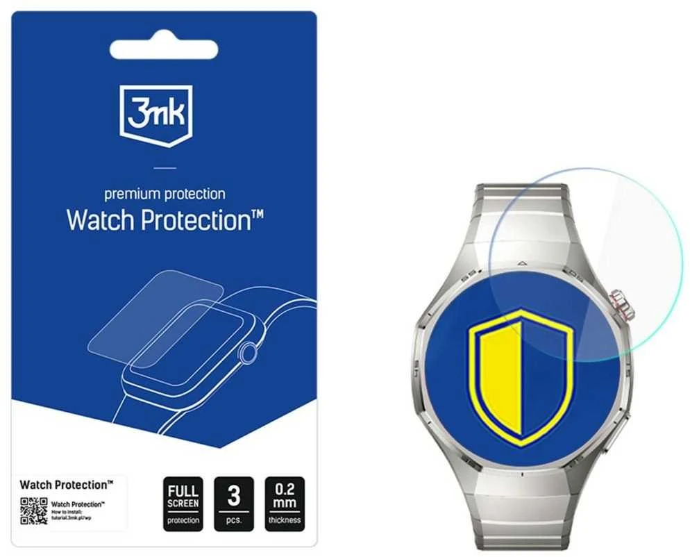 3Mk apsauga „Huawei Watch GT 6 Pro 46mm“ – 3mk laikrodžio apsauga su „FlexibleGlass“