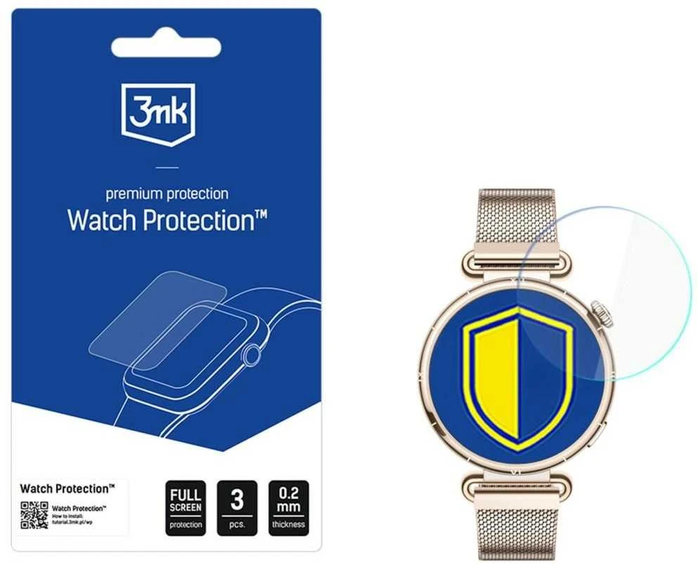 3Mk apsauga 3mk laikrodžio apsauga „FlexibleGlass“ hibridinis stiklas išmaniojo laikrodžio ekranui, skirtas „Huawei Watch GT 6 41 mm“