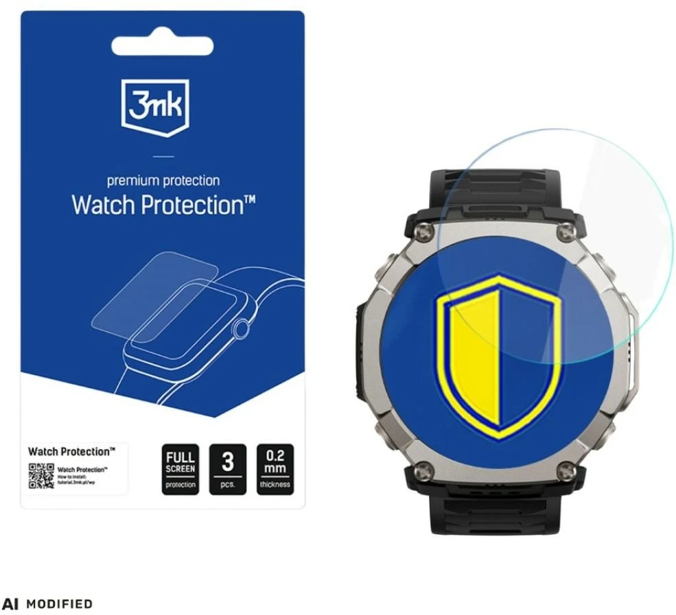 3Mk apsauga 3mk laikrodžio apsauga „FlexibleGlass“ hibridinis stiklas, skirtas „Amazfit T-Rex Ultra 2“