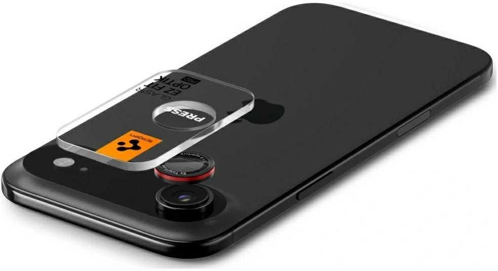 Spigen Optik Pro L-Series 2-pack iPhone Air Lens Glass - Juodas and Raudona