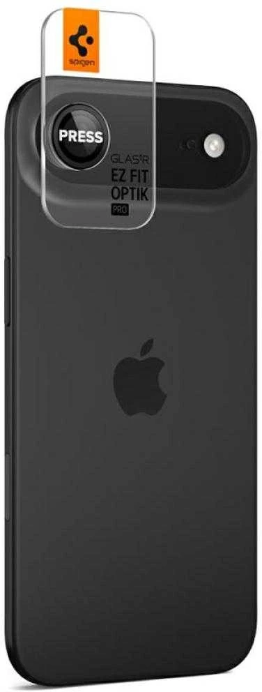 Kameros apsauga Spigen Glass tR EZ Fit Optik Pro 2 Pack, juodas - iPhone Air
