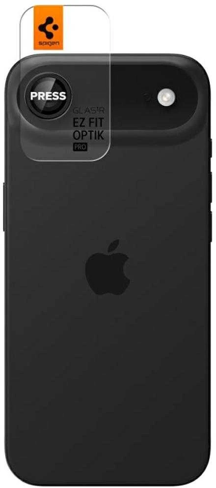 Kameros apsauga Spigen Glass tR EZ Fit Optik Pro 2 Pack, juodas - iPhone Air