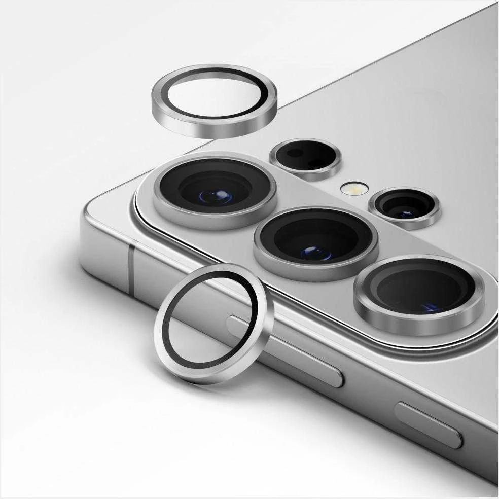 Glass skirtas Camera UNIQ Optix Aliuminio Camera Lens skirtas Samsung Galaxy S26 / S26 Plus sidabrinis