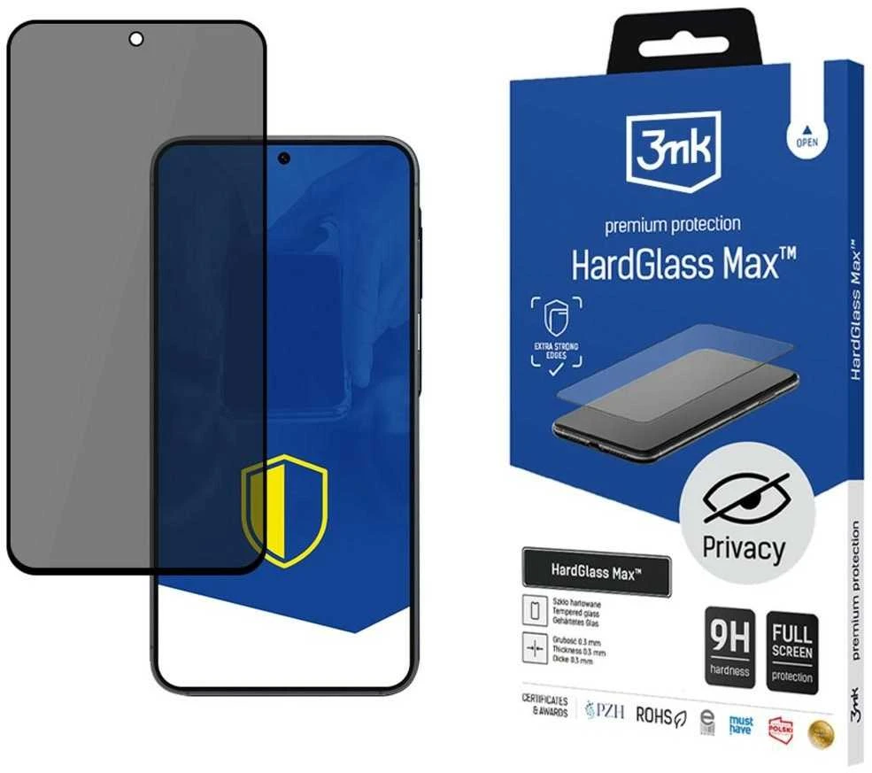 3MK Szkło prywatyzujące HardGlass Max Privacy do Samsung Galaxy S25 FE