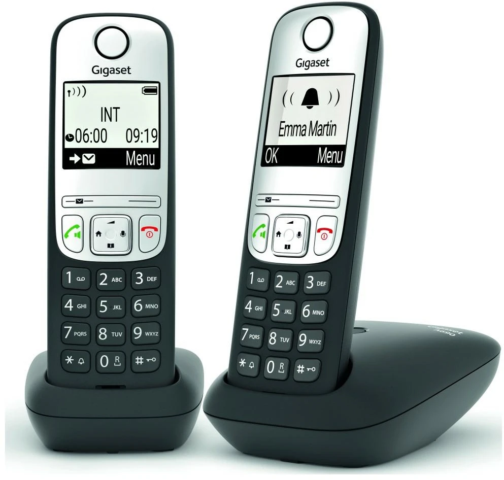 Stacionarus telefonas Gigaset A690Duo, su 2 rageliais